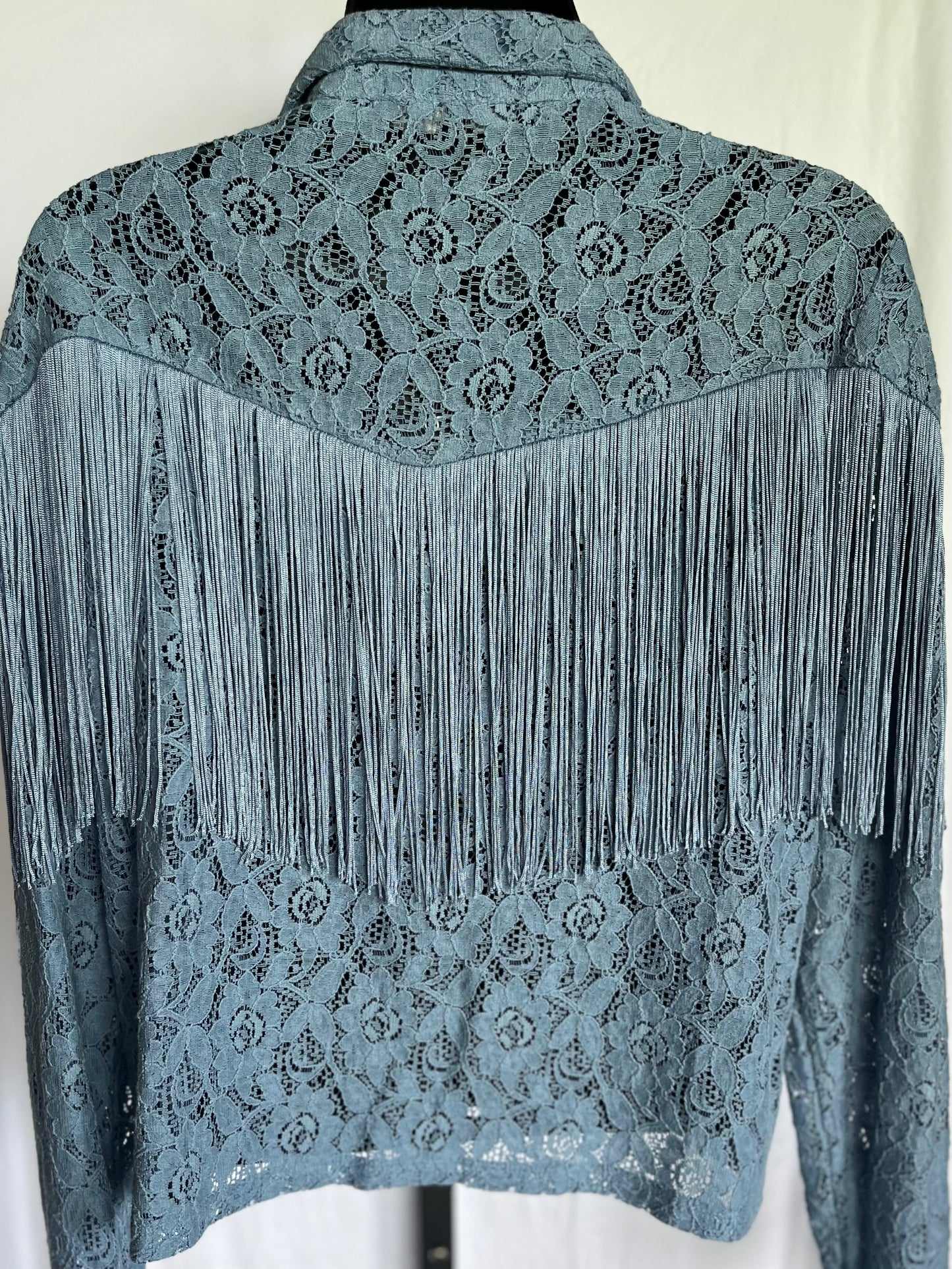 Fringe and Lace Blazer