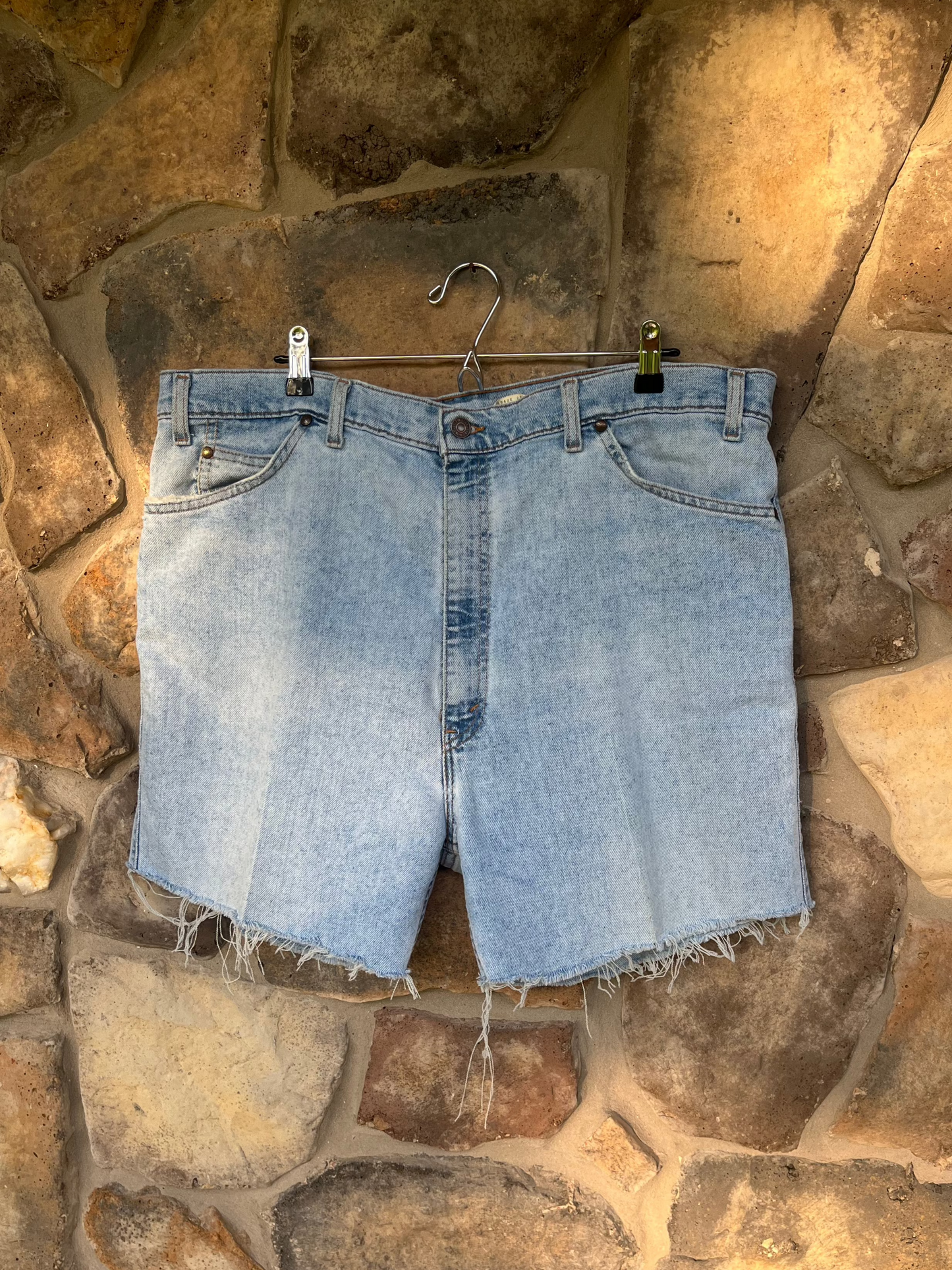 Levis Light Wash Cutoffs