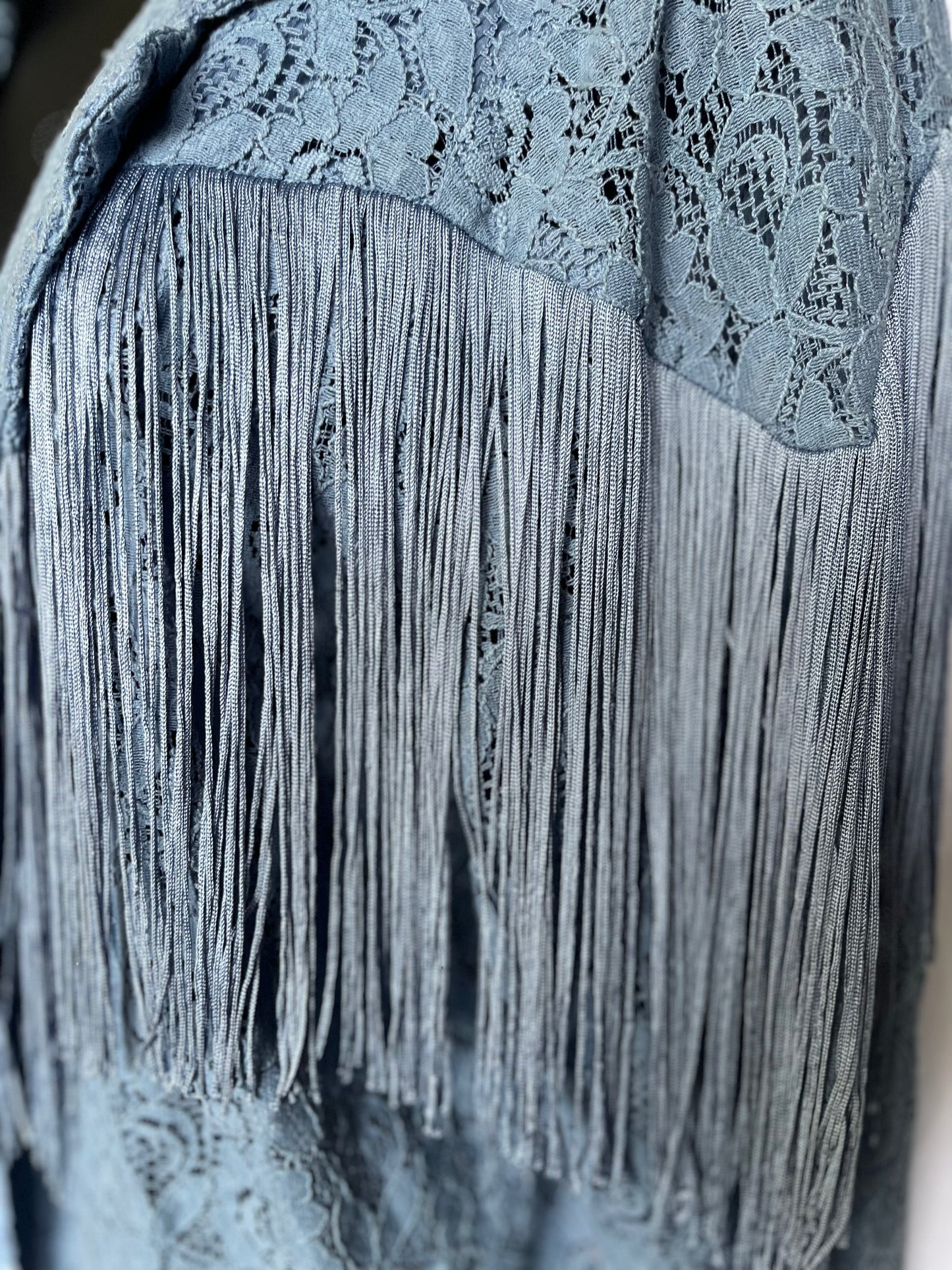 Fringe and Lace Blazer